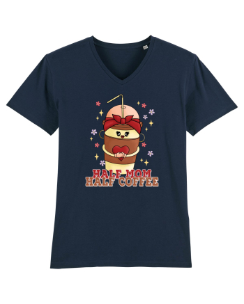 pentru mamele iubitoare de cafea - Half mom half coffee French Navy