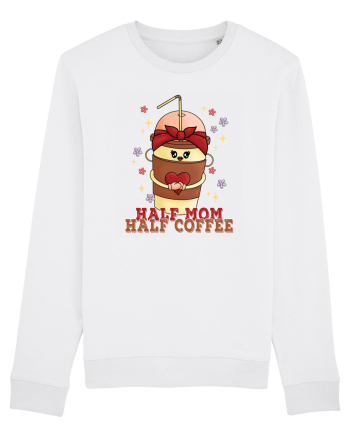 pentru mamele iubitoare de cafea - Half mom half coffee White