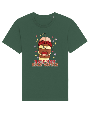 pentru mamele iubitoare de cafea - Half mom half coffee Bottle Green