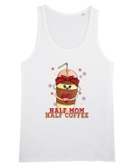 pentru mamele iubitoare de cafea - Half mom half coffee Maiou Bărbat Runs