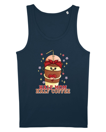 pentru mamele iubitoare de cafea - Half mom half coffee Navy