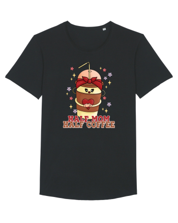 pentru mamele iubitoare de cafea - Half mom half coffee Black