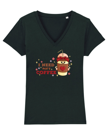 pentru mamele iubitoare de cafea - I need more coffee Black