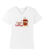 pentru mamele iubitoare de cafea - I need more coffee Tricou mânecă scurtă guler V Bărbat Presenter
