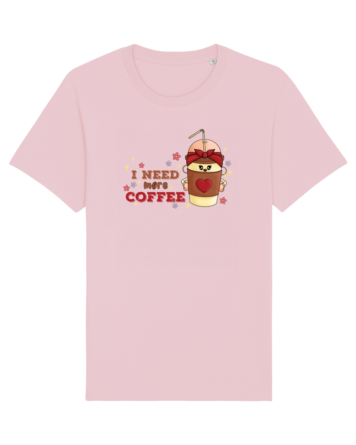 Tricou mânecă scurtă Unisex Rocker Cotton Pink