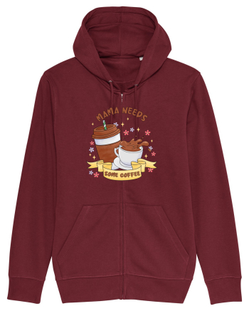 pentru mamele iubitoare de cafea - Mama needs some coffee Burgundy