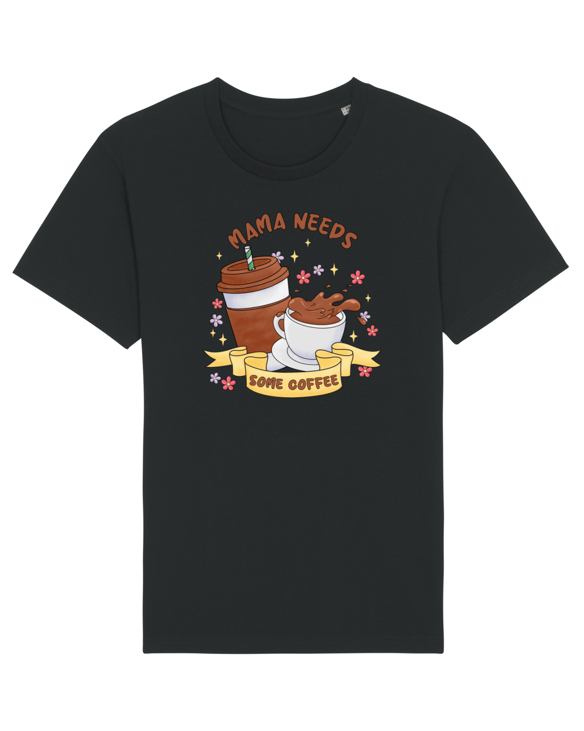Tricou mânecă scurtă Unisex Rocker Black