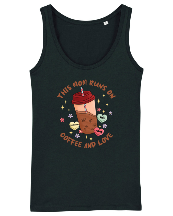 pentru mamele iubitoare de cafea - This mom runs on coffee and love Black