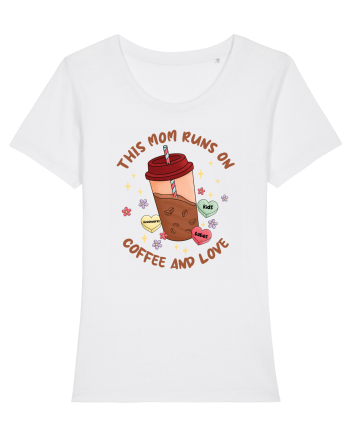 pentru mamele iubitoare de cafea - This mom runs on coffee and love White