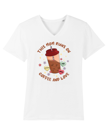 pentru mamele iubitoare de cafea - This mom runs on coffee and love White