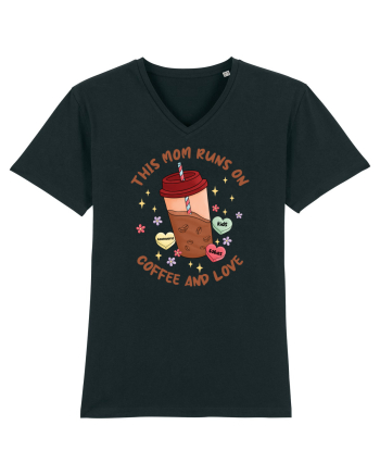 pentru mamele iubitoare de cafea - This mom runs on coffee and love Black