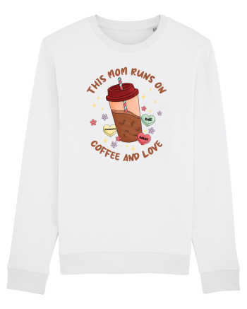 pentru mamele iubitoare de cafea - This mom runs on coffee and love White