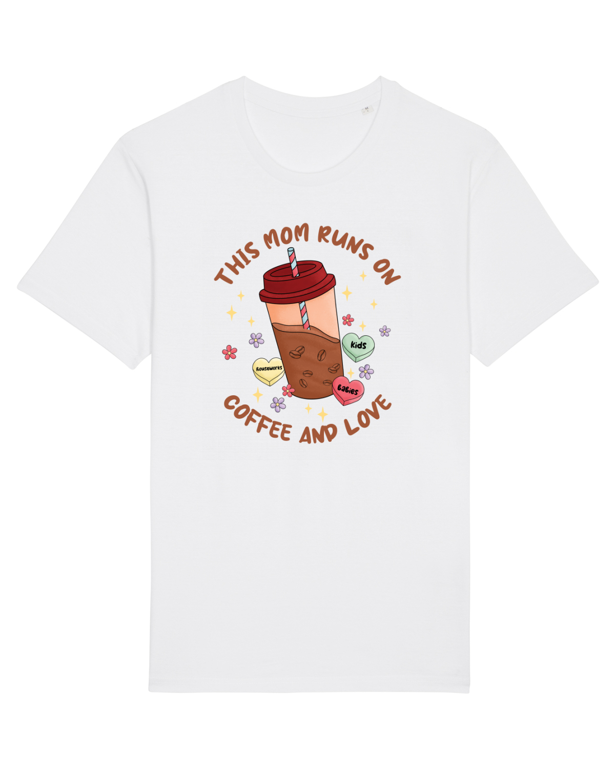 Tricou mânecă scurtă Unisex Rocker White