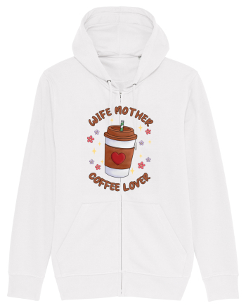 pentru mamele iubitoare de cafea - Wife mother coffee lover White