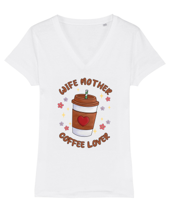 pentru mamele iubitoare de cafea - Wife mother coffee lover White