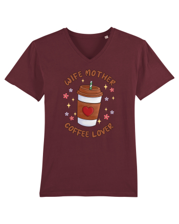 pentru mamele iubitoare de cafea - Wife mother coffee lover Burgundy