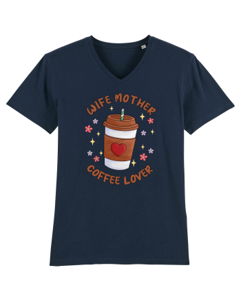 pentru mamele iubitoare de cafea - Wife mother coffee lover French Navy