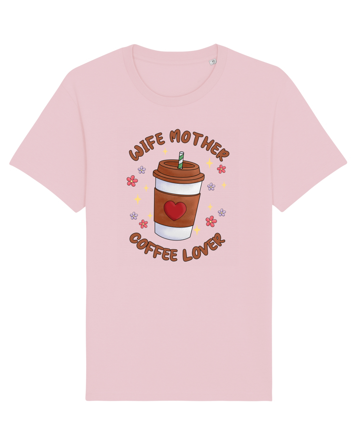 Tricou mânecă scurtă Unisex Rocker Cotton Pink