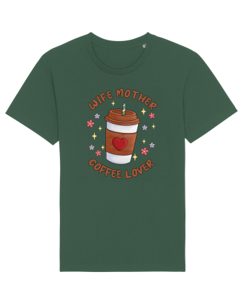 pentru mamele iubitoare de cafea - Wife mother coffee lover Bottle Green