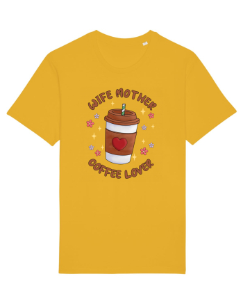 pentru mamele iubitoare de cafea - Wife mother coffee lover Spectra Yellow