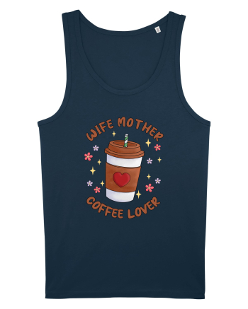 pentru mamele iubitoare de cafea - Wife mother coffee lover Navy