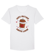 pentru mamele iubitoare de cafea - Wife mother coffee lover Tricou mânecă scurtă guler larg Bărbat Skater