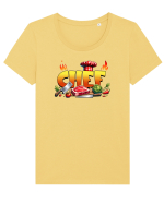 pentru pasiune culinară - Chef Tricou mânecă scurtă guler larg fitted Damă Expresser