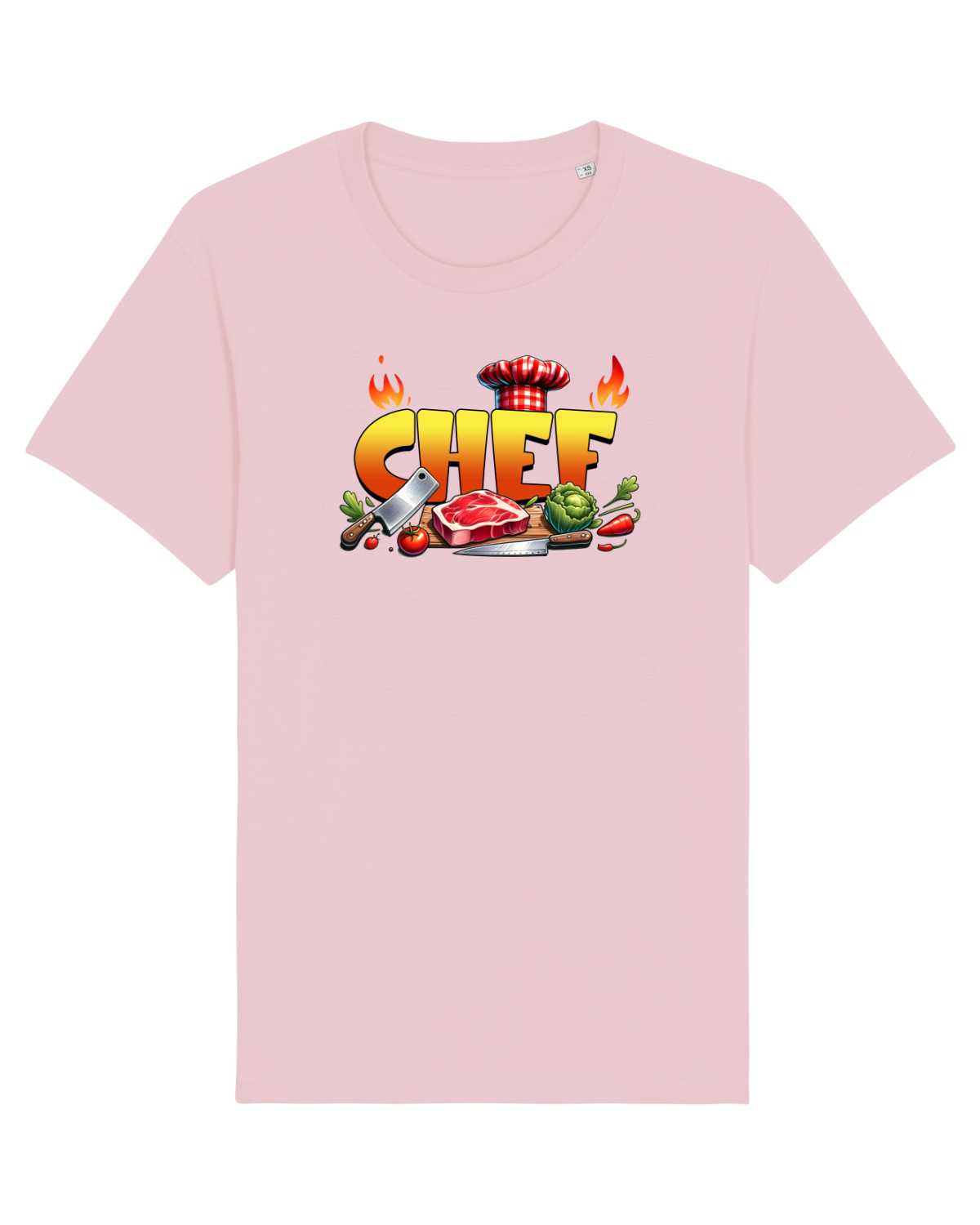 Tricou mânecă scurtă Unisex Rocker Cotton Pink