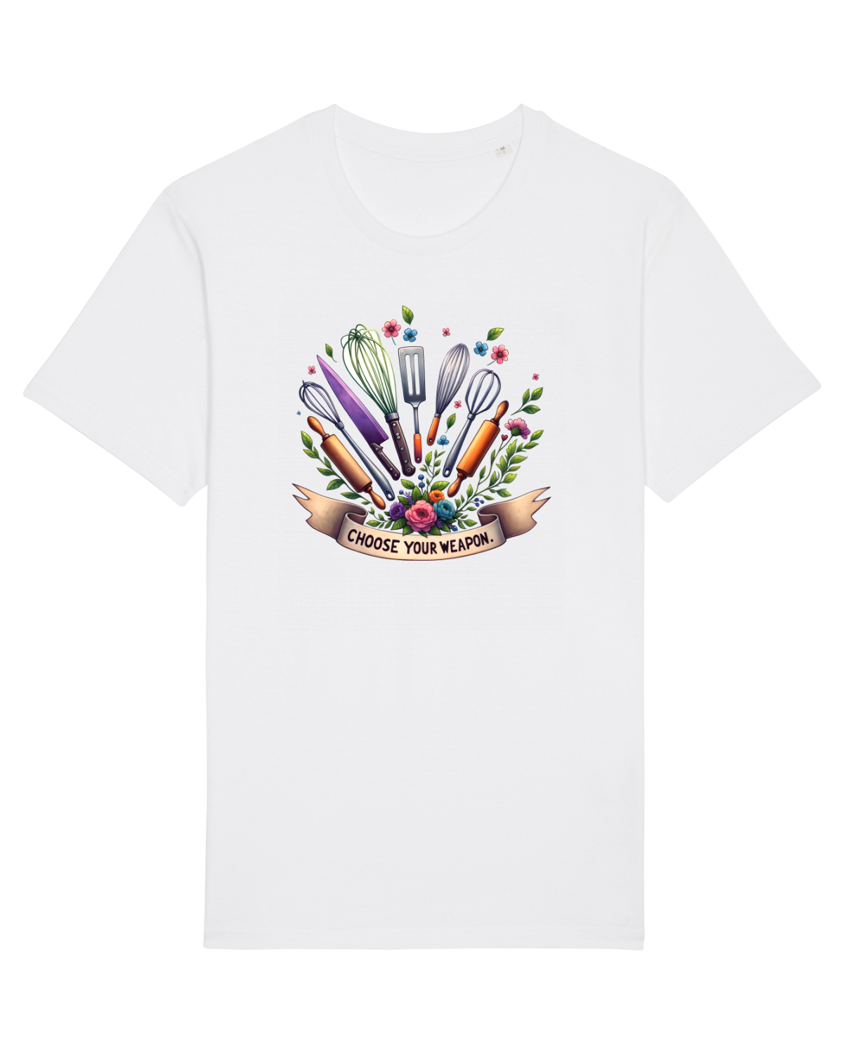 Tricou mânecă scurtă Unisex Rocker White