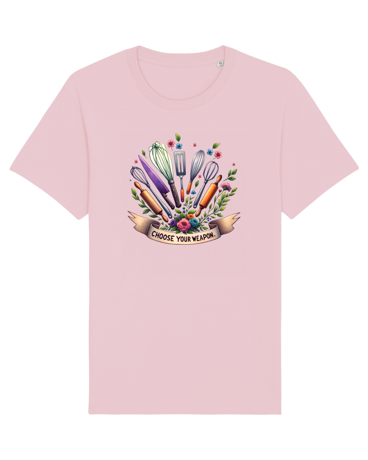 Tricou mânecă scurtă Unisex Rocker Cotton Pink