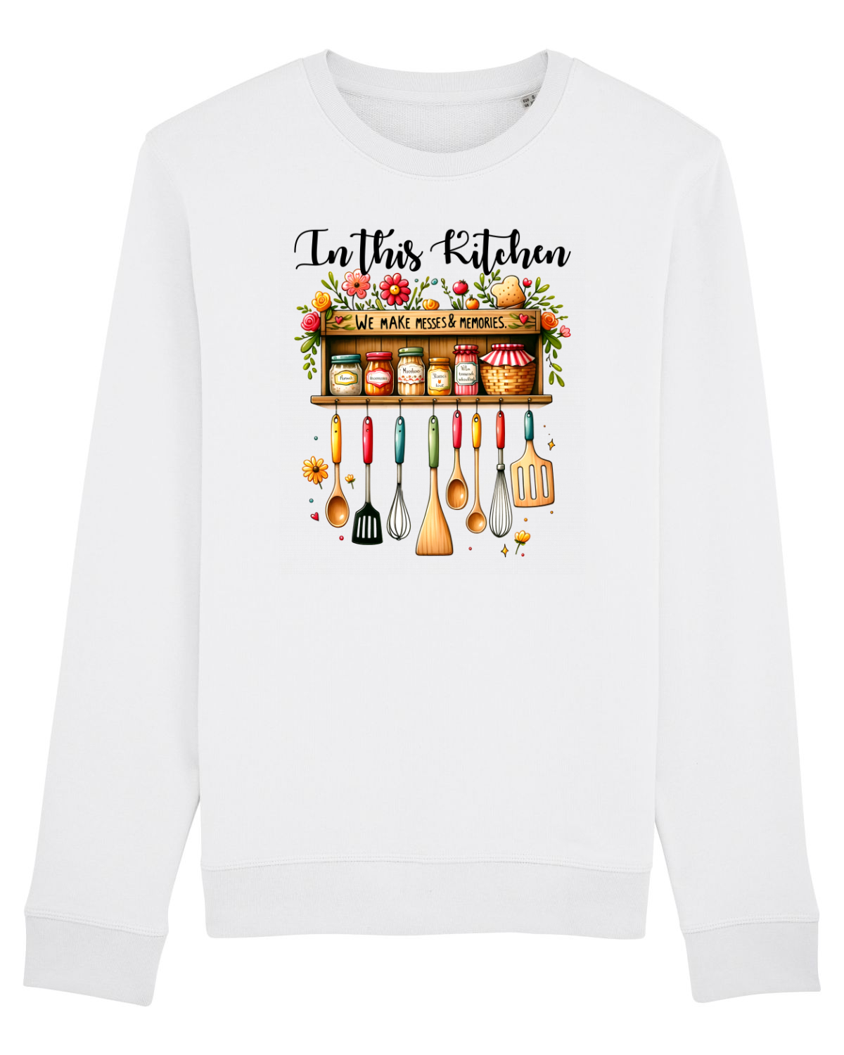 Bluză mânecă lungă Unisex Rise White