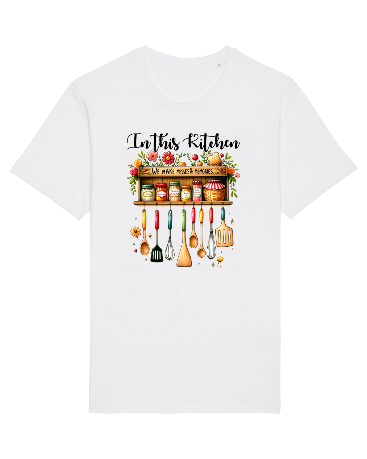 Tricou mânecă scurtă Unisex Rocker White