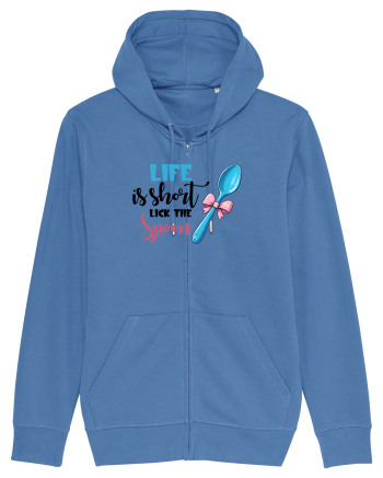 pentru pasiune culinară - Life is short lick the spoon Bright Blue