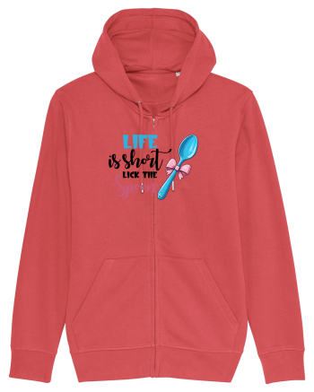pentru pasiune culinară - Life is short lick the spoon Carmine Red