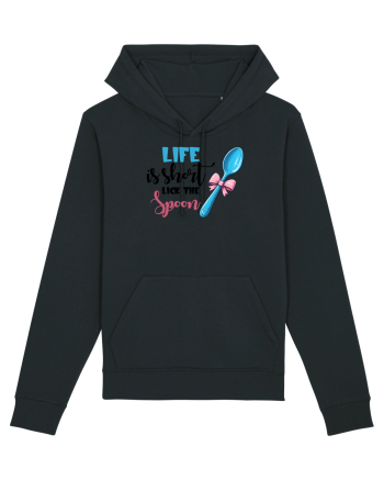 pentru pasiune culinară - Life is short lick the spoon Black