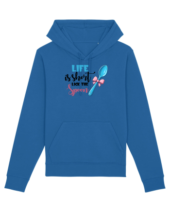 pentru pasiune culinară - Life is short lick the spoon Royal Blue