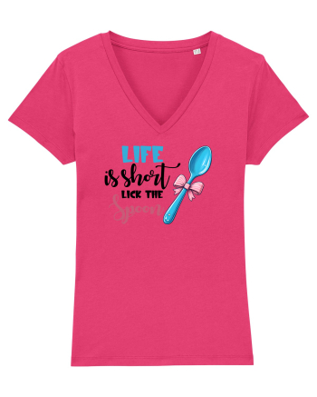 pentru pasiune culinară - Life is short lick the spoon Raspberry