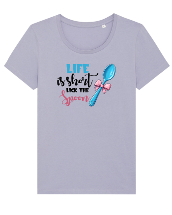 pentru pasiune culinară - Life is short lick the spoon Lavender