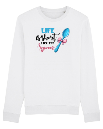 pentru pasiune culinară - Life is short lick the spoon White