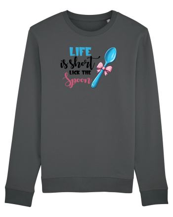 pentru pasiune culinară - Life is short lick the spoon Anthracite