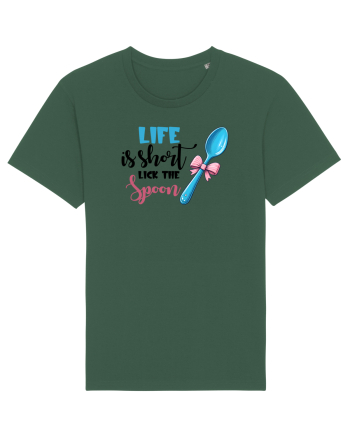 pentru pasiune culinară - Life is short lick the spoon Bottle Green