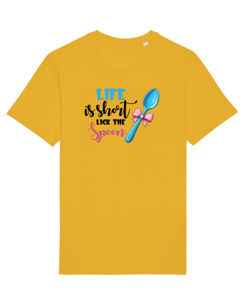 pentru pasiune culinară - Life is short lick the spoon Spectra Yellow