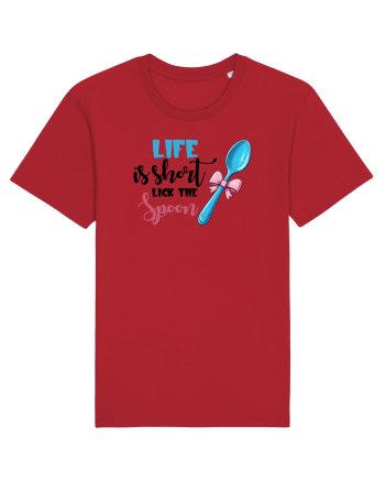 pentru pasiune culinară - Life is short lick the spoon Red