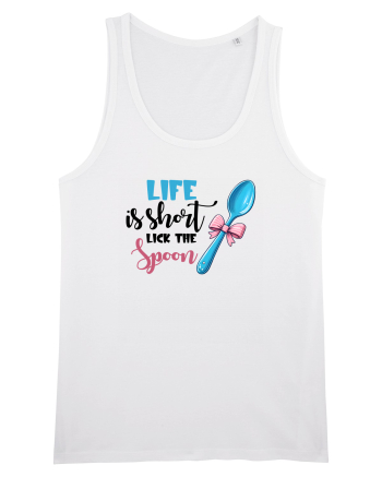 pentru pasiune culinară - Life is short lick the spoon White