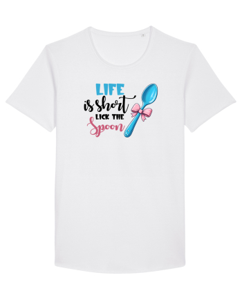 pentru pasiune culinară - Life is short lick the spoon White
