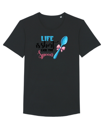 pentru pasiune culinară - Life is short lick the spoon Black