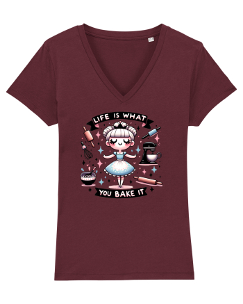 pentru pasiune culinară - Life is what you bake it Burgundy