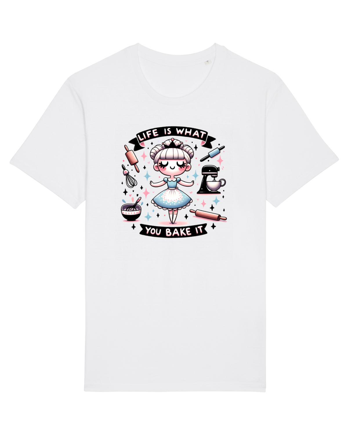 Tricou mânecă scurtă Unisex Rocker White
