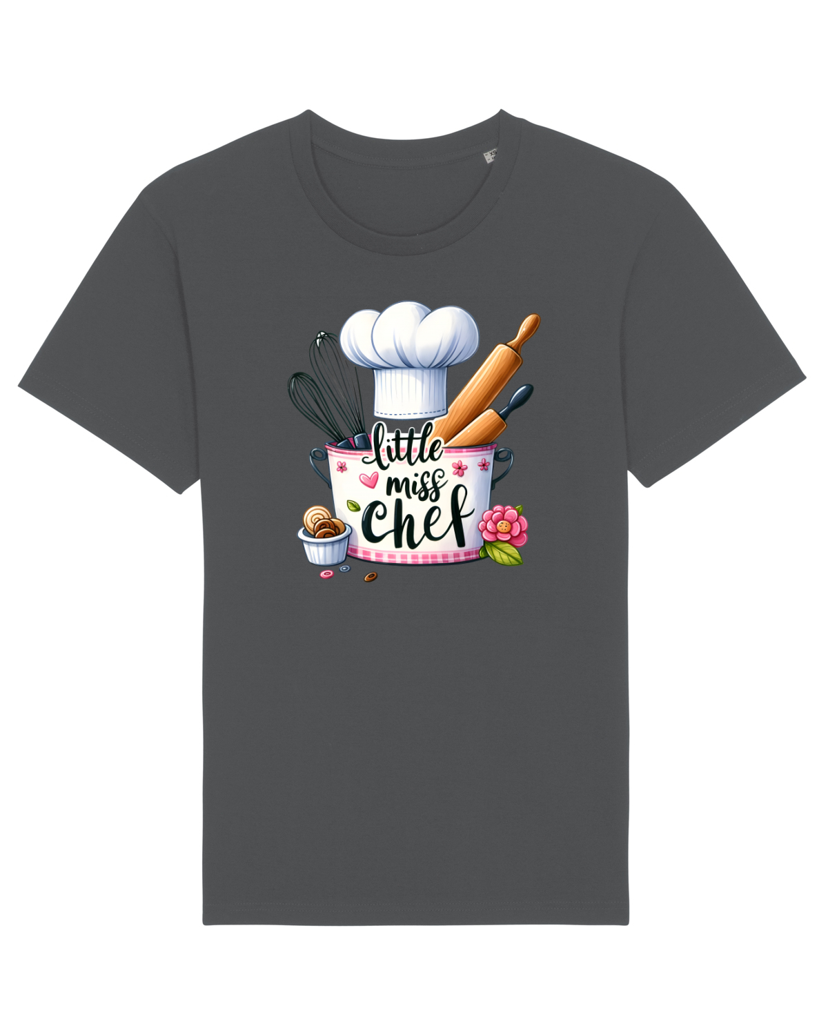 Tricou mânecă scurtă Unisex Rocker Anthracite
