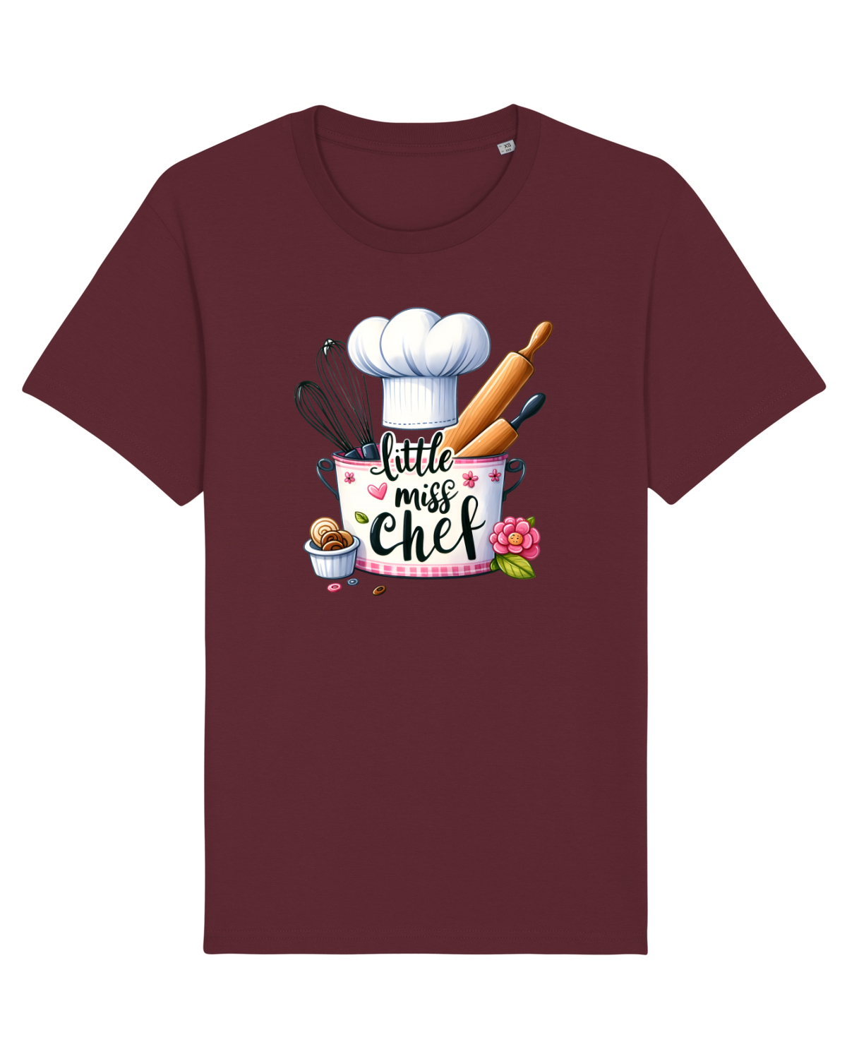 Tricou mânecă scurtă Unisex Rocker Burgundy